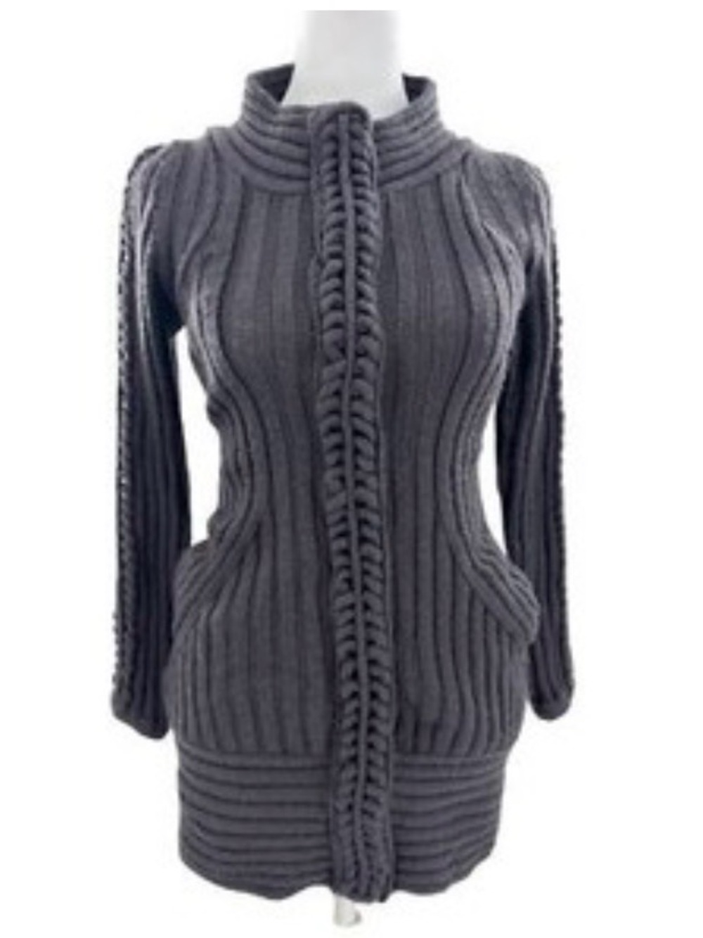 Sleeping On Snow Vintage Y2K Anthropologie Cardigan Sweater 100% Wool Medium